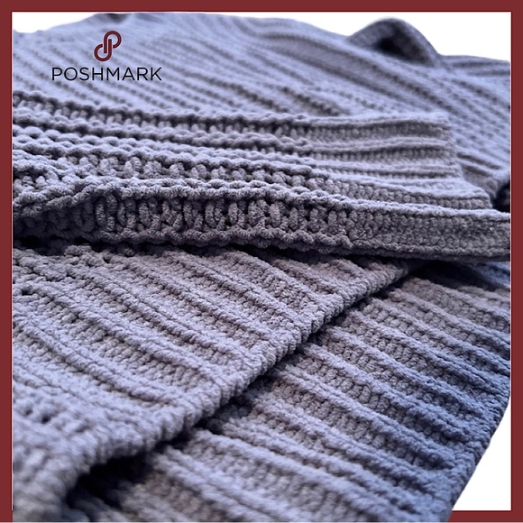 NWOT Candie's Chenille Dusty Mauve Chunky Ribbed Cropped Sweater, Size XS - Picture 5 of 8